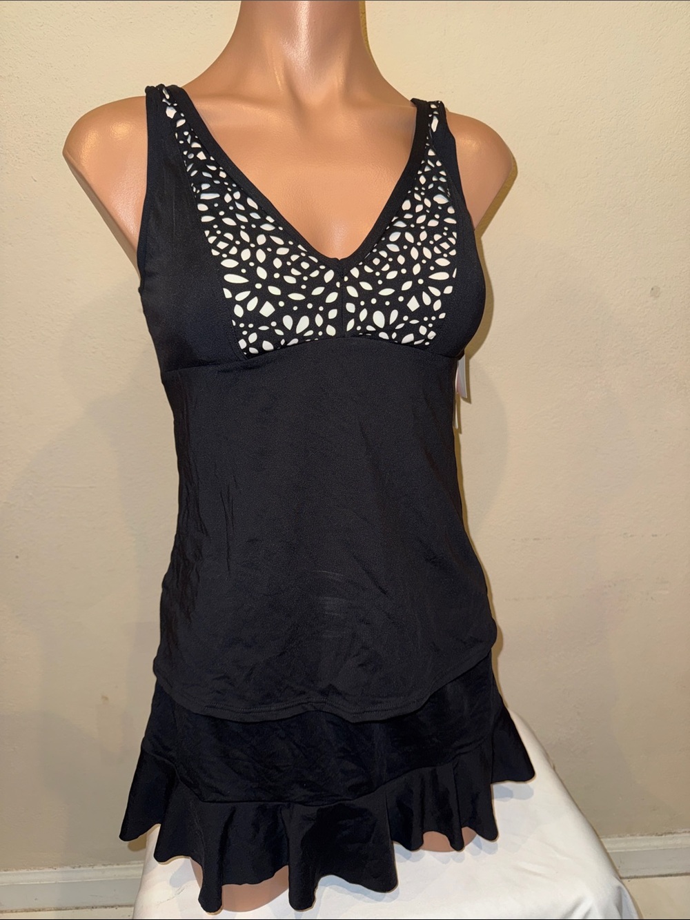 NWT Captiva Tankini set swim skirt size M D cup - Picture 2 of 5